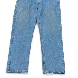 Wrangler Men's Blue Jeans Vintage Workwear Wash